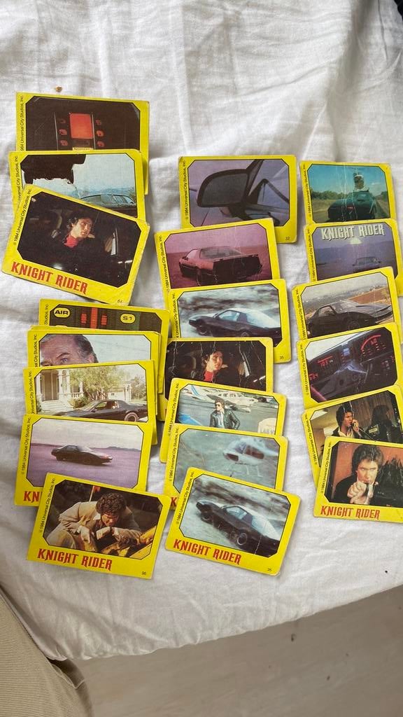 20 x monty knight rider plaatjes, Ophalen of Verzenden, Zo goed als nieuw, Meerdere plaatjes