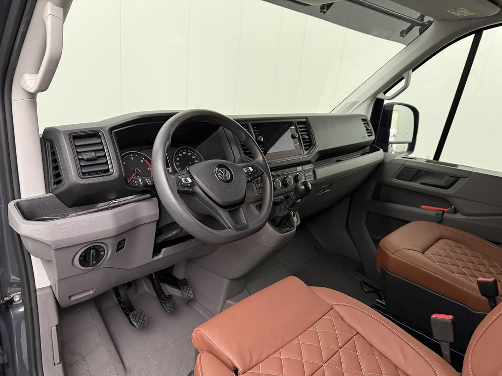 Volkswagen Crafter 2.0TDI 140PK L3H2 Highline | Leder | Navi, Auto's, Bestelauto's, Multifunctioneel stuurwiel, Gebruikt, Euro 6