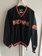 Vintage Cleveland Browns Starter NFL jersey  windbreaker jas, Bruin, Maat 48/50 (M), Overige typen, Ophalen of Verzenden