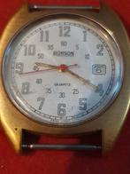 Vinyage Ronson Quartz Horloge - Goudkleurig, Swiss Movt, Ophalen of Verzenden, Gebruikt, Staal, Overige merken