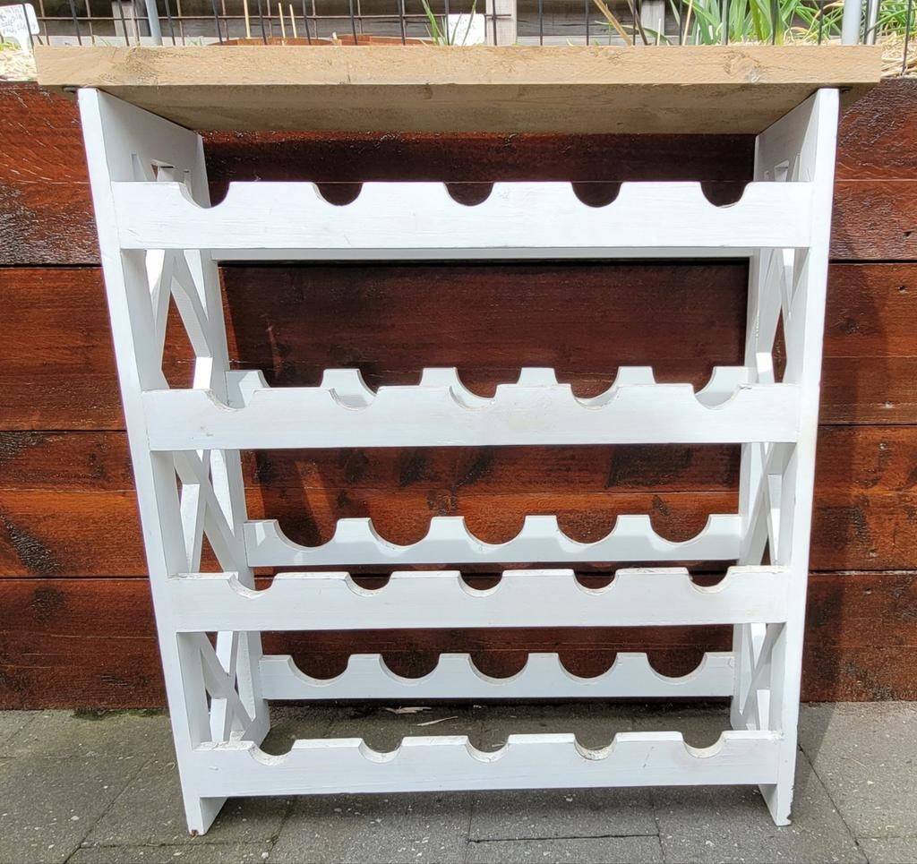 Houten wijnrek, Huis en Inrichting, Ophalen, Gebruikt, 50 tot 75 cm, 15 tot 25 flessen