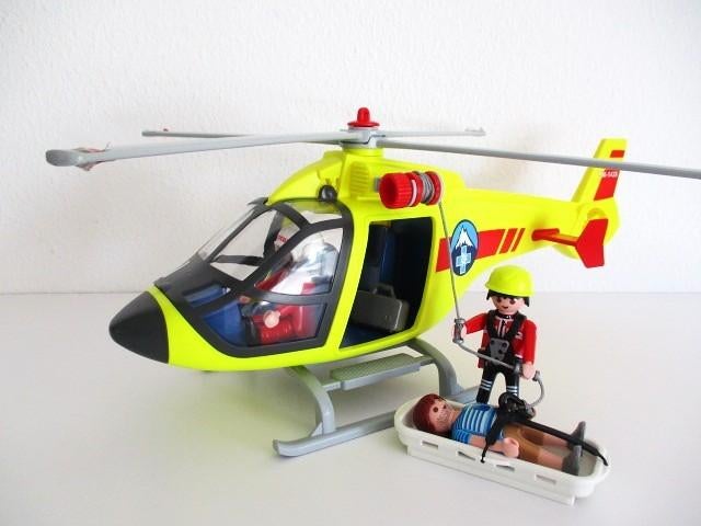 playmobil reddingshelicopter 5428, Ophalen of Verzenden, Zo goed als nieuw, Complete set