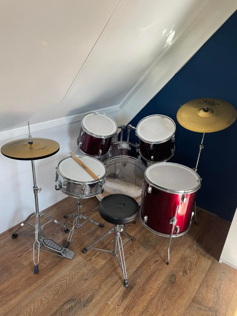 Drumstel, Muziek en Instrumenten, Ophalen, Gebruikt, Overige merken