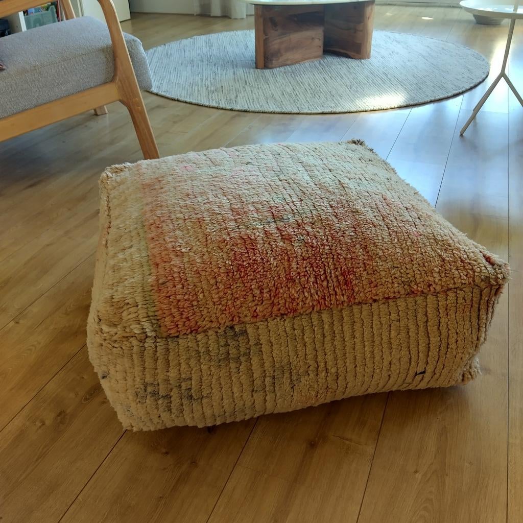 Marokkaanse poef / Berber / Kelim zitkussen, Huis en Inrichting, Banken | Voetenbanken en Poefen, Nieuw, Ophalen of Verzenden