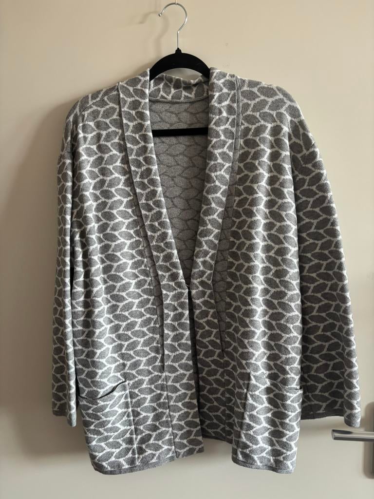 Essentials Vest grijs/wit maat M/L, Ophalen of Verzenden, Zo goed als nieuw, Maat 42/44 (L), Wit