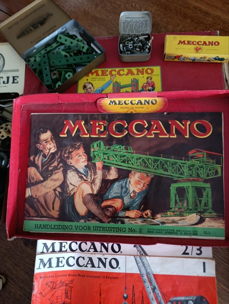 OUDE MECCANO IN ORGINELE DOOS, Ophalen of Verzenden