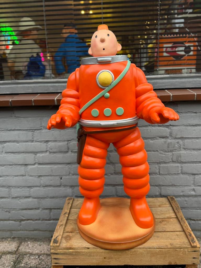 Kuifje in ruimtepak levensgroot beeld, Verzamelen, Ophalen, Gebruikt, ., .