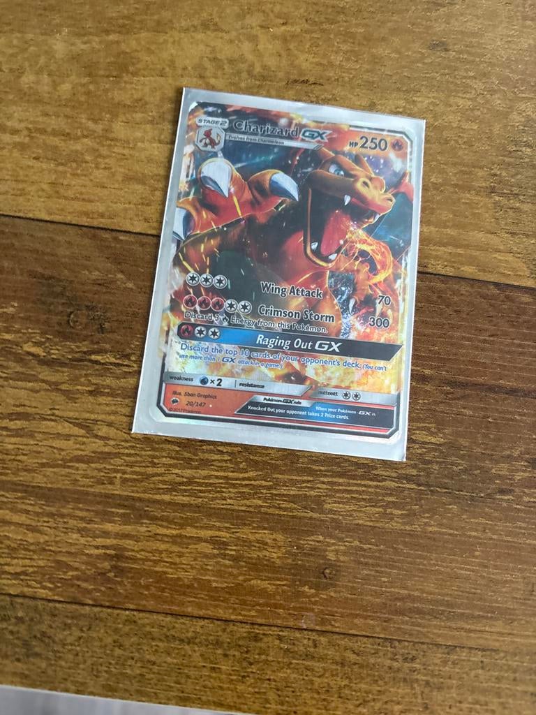 Charizard GX Pokémon kaart - 20/147, Ophalen of Verzenden, Gebruikt, Losse kaart