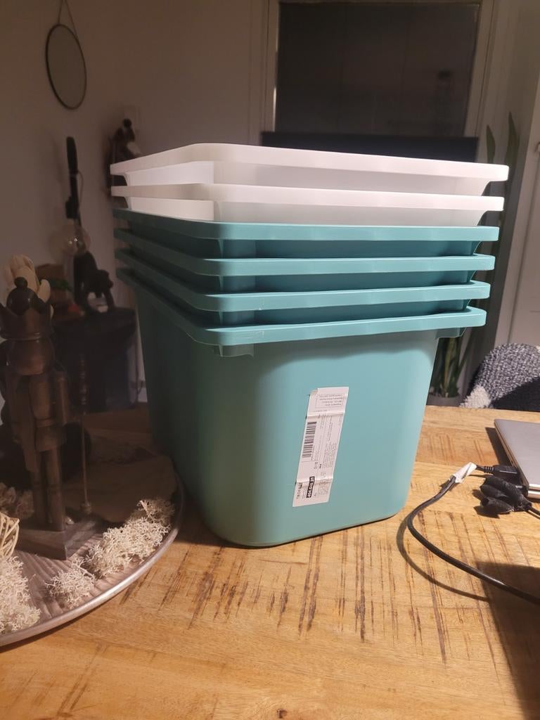 6x ikea trofast bakken, Kinderen en Baby's, Kinderkamer | Commodes en Kasten, Ophalen, Gebruikt, 75 tot 100 cm, Minder dan 50 cm