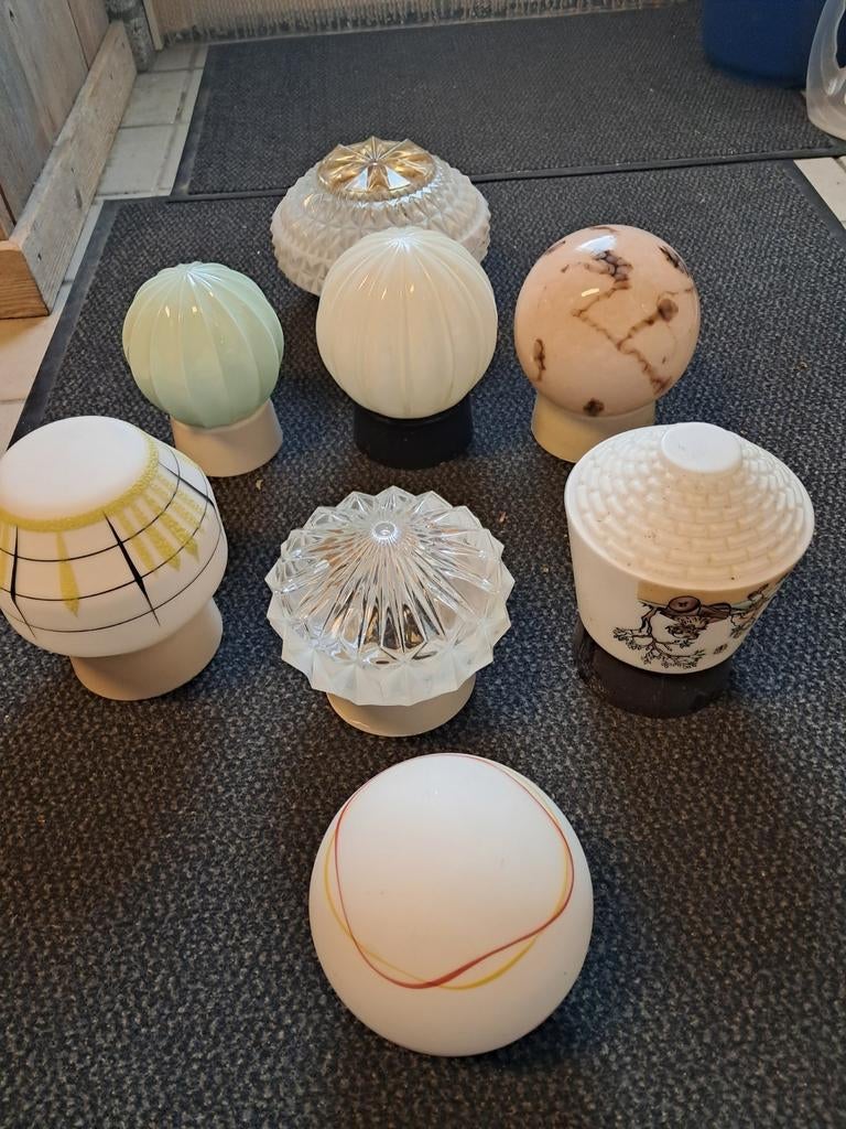 Vintage plafondlampen, Ophalen, Gebruikt