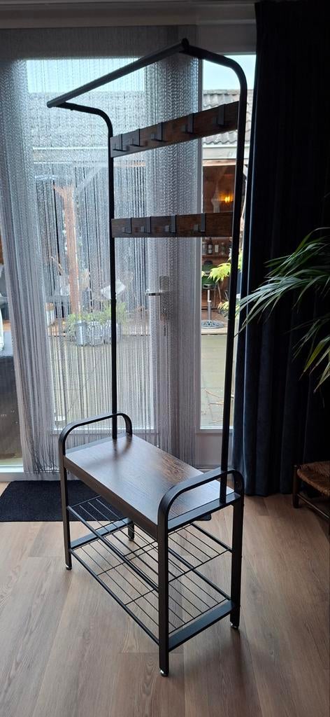 Industriële garderobe rek, Huis en Inrichting, Woonaccessoires | Kapstokken, Nieuw, Minder dan 100 cm, Metaal, Ophalen