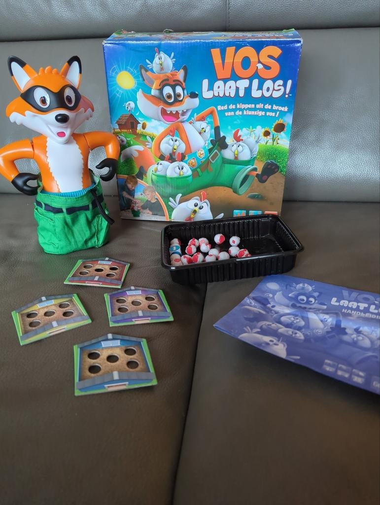 Vos Laat Los! Bordspel - Red de kippen uit de broek, Hobby en Vrije tijd, Gezelschapsspellen | Bordspellen, Drie of vier spelers