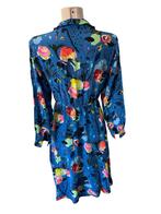 Pom Amsterdam jurk S, Blauw, Ophalen of Verzenden, Zo goed als nieuw, Onder de knie