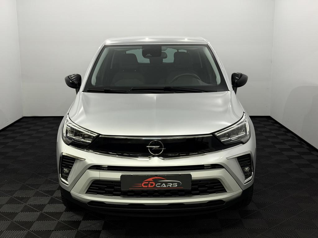 Opel Crossland 1.2 Turbo Elegance Half leder, Camera, Navi,, Voorwielaandrijving, Gebruikt, 1199 cc, Leder en Stof