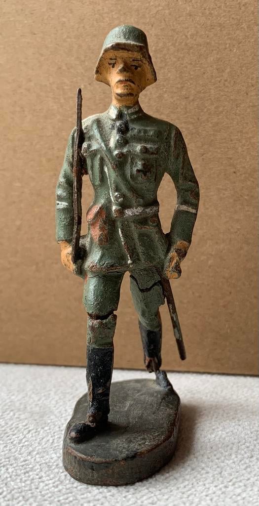 Elastolin Marcherende Duitse parade officier groen., Ophalen of Verzenden