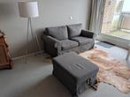 IKEA Ektorp 2-zitsbank met poef - Grijs, Ophalen, Modern, Comfortabel, Gebruikt, 125 cm of meer