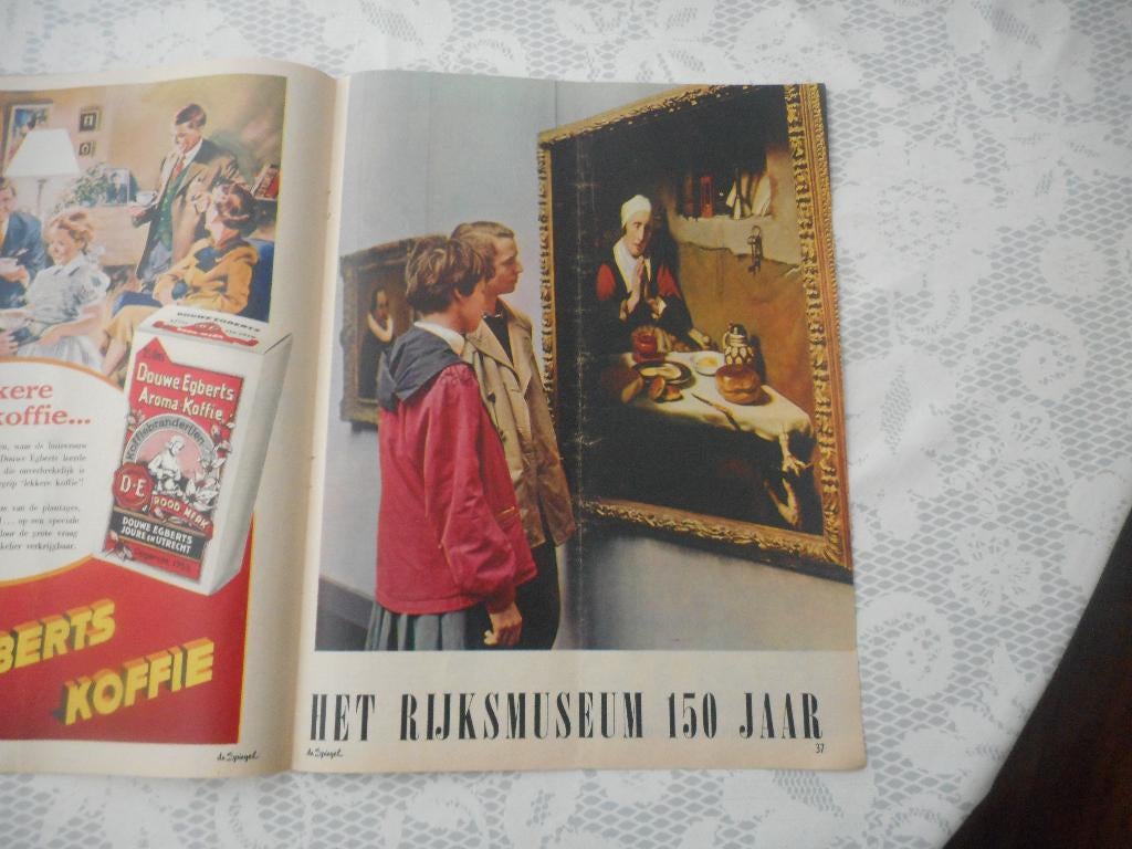 Amsterdam. Rijksmuseum 150 jaar. 1958., Verzamelen, Ophalen of Verzenden, 1940 tot 1960, Nederland, Knipsel(s)