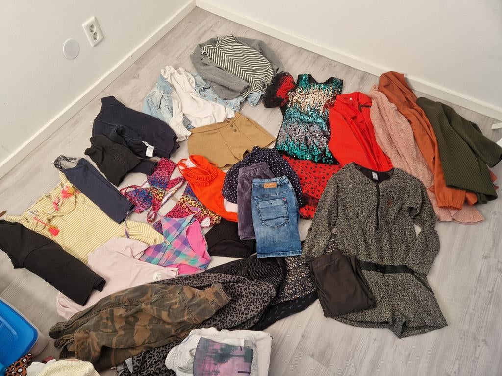 Groot kleding pakket 152/158 voorjaar/zomer, Verzenden, Zo goed als nieuw, Maat 152