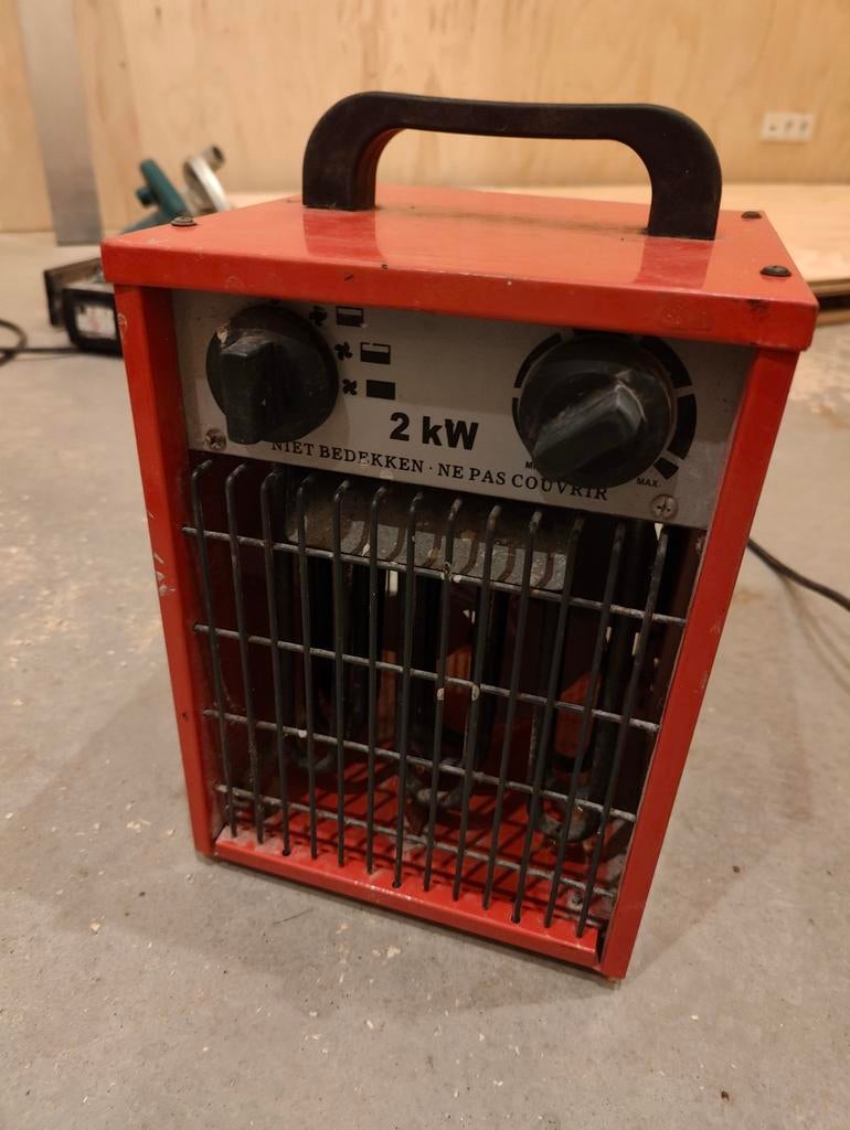 Bouwdroger 2kW - Instelbaar 750W, 1500W, 2000W, Ophalen of Verzenden, Gebruikt, 800 watt of meer, Overige typen