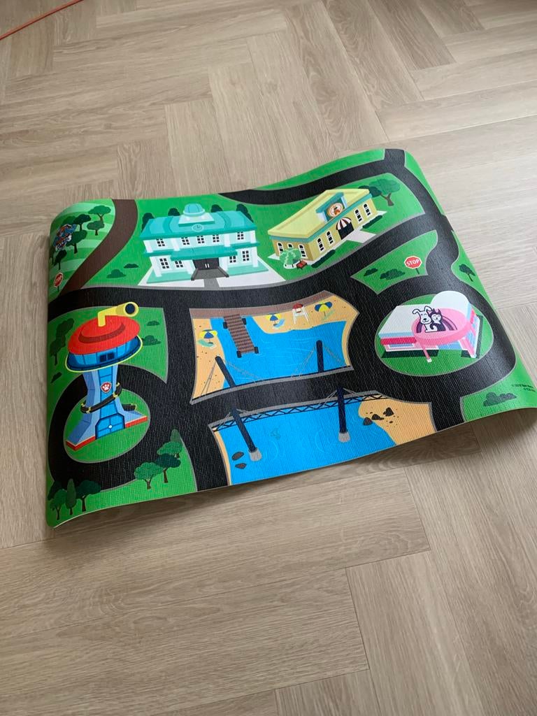 Paw Patrol speelkleed met voertuigen en accessoires, Ophalen of Verzenden, Gebruikt, Jongen of Meisje