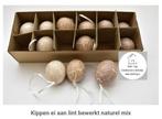 Kippen ei aan lint - bewerkt  - naturel mix, Ophalen of Verzenden, Nieuw