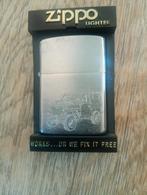 Zippo aansteker met Jeep gravure, Verzamelen, Rookartikelen, Aanstekers en Luciferdoosjes, Ophalen of Verzenden, Nieuw, Aansteker