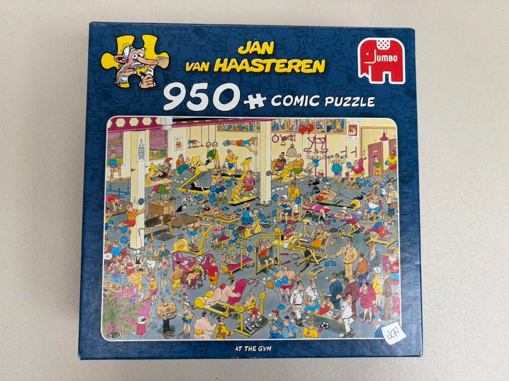 Jan van Haasteren puzzel - the gym - 950 st., Ophalen of Verzenden, 500 t/m 1500 stukjes, Zo goed als nieuw