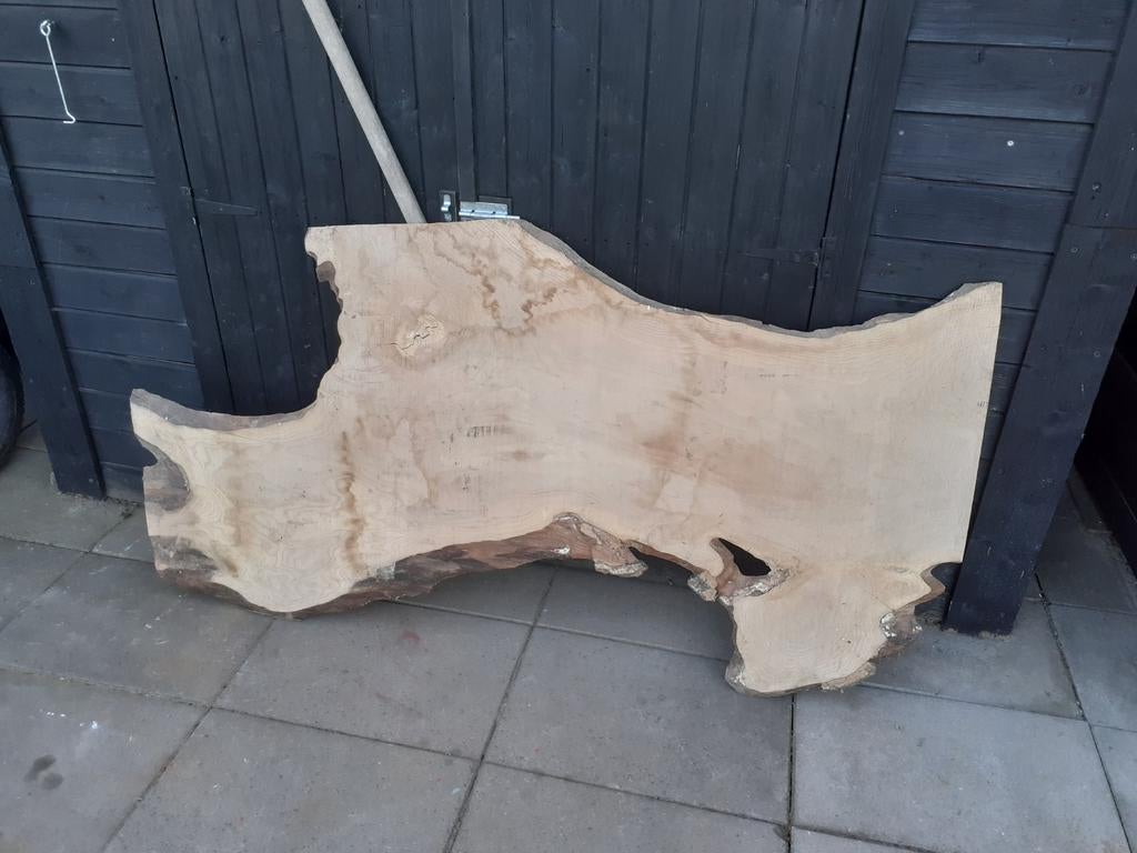 Boomstamtafel tafelblad es, Doe-het-zelf en Verbouw, Hout en Planken, Ophalen, Minder dan 25 mm, Plank, Minder dan 200 cm