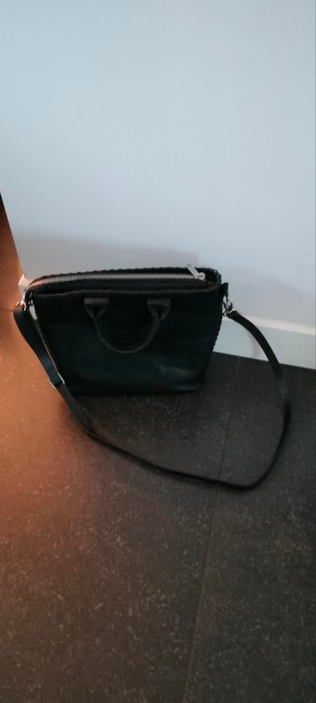 Fred de bretonierre shabbies lederen tas nieuw, Ophalen of Verzenden, Nieuw, Zwart