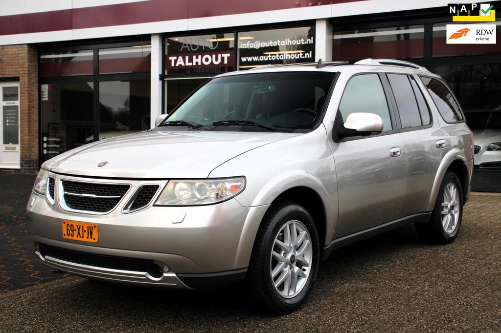 Saab 9-7X 4.2 | LEER | TREKHAAK | V6 | NIEUWE APK | STOELVER, Auto's, Saab, Metallic lak, Gebruikt, Zwart, 4128 cc
