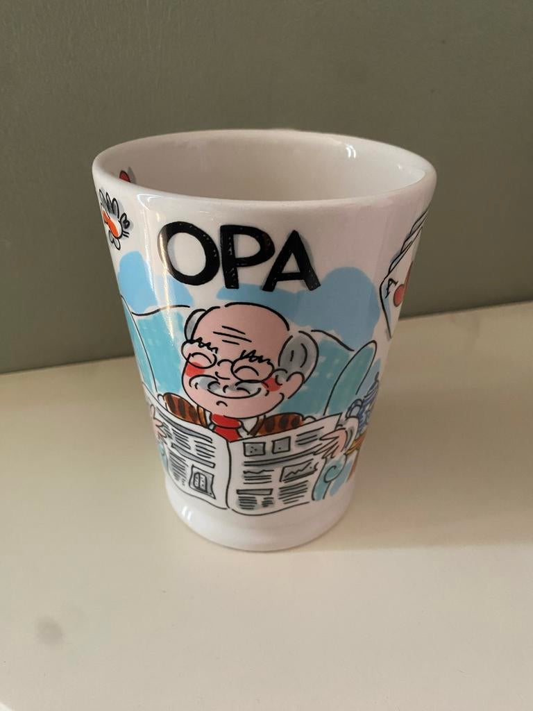 Blond Amsterdam Beker Opa - Grote Mok met Leuke Illustraties, Blond Amsterdam, Overige typen, Ophalen of Verzenden, Zo goed als nieuw