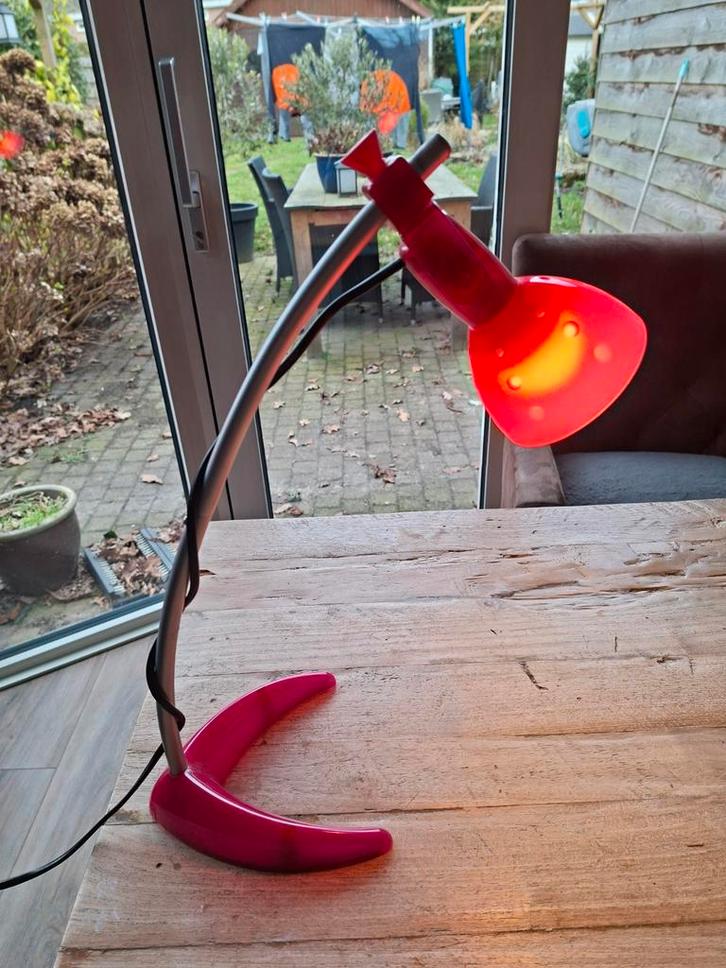 Vintage IKEA MÖRKER Bureaulamp - Fuchsia Roze - Hagberg, Huis en Inrichting, Lampen | Vloerlampen, Gebruikt, Minder dan 100 cm