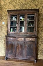 Antieke Groninger buffetkast, Ophalen, Gebruikt, 200 cm of meer, Eikenhout