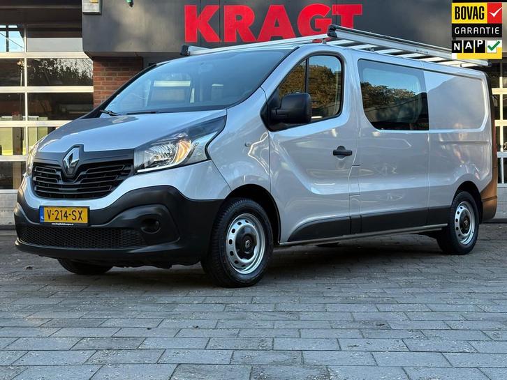 Renault Trafic 1.6 dCi T29 L2H1DUBBELCABINE|DEALER ONDERHOUD, Auto's, Bestelauto's, Bedrijf, Te koop, ABS, Airconditioning, Bluetooth