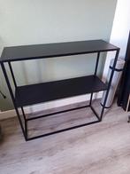 Sidetable zwart (metaal), Huis en Inrichting, Tafels | Sidetables, Ophalen, 50 tot 100 cm, Zo goed als nieuw, 25 tot 50 cm