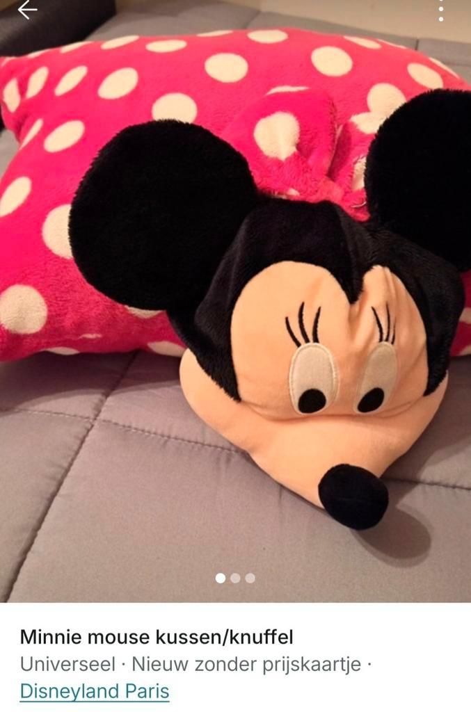 Minnie Mouse Kussen/Knuffel - Disney Parks Origineel, Kinderen en Baby's, Speelgoed | Knuffels en Pluche, Zo goed als nieuw, Overige typen
