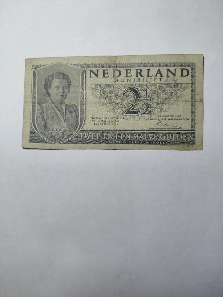 2.5 gulden 1949, Ophalen of Verzenden