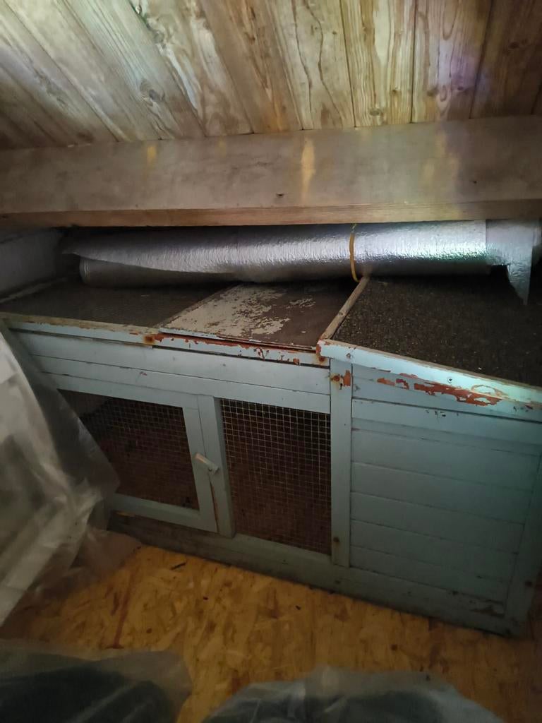 Konijnenren met nachthok., Dieren en Toebehoren, Knaagdieren en Konijnen | Hokken en Kooien, Konijn, Ren, Ophalen, Minder dan 60 cm