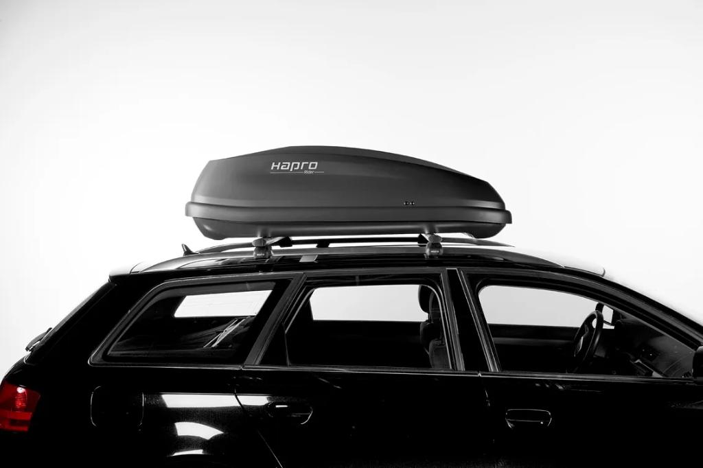 Hapro dakkoffer Rider 4.4 370 liter Antraciet excl dakdrager, Ophalen, Zo goed als nieuw
