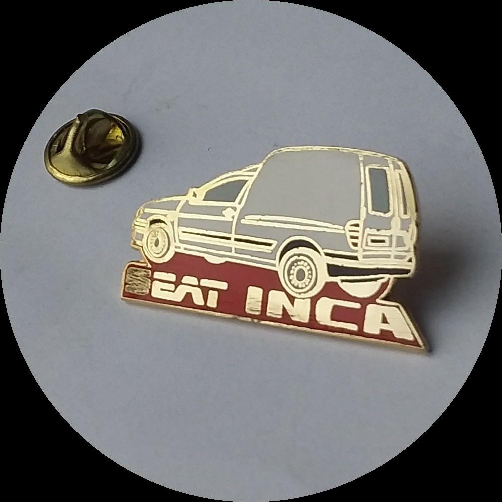 SEAT INCA pin, Ophalen of Verzenden, Zo goed als nieuw, Transport, Speldje of Pin