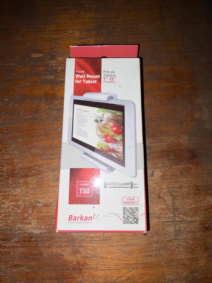 Barkan T50 Tablet Wandhouder - Nieuw in doos, Computers en Software, Android Tablets, Nieuw, Ophalen of Verzenden