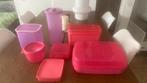 Mooie set pastel tupperware lila en rose nieuw, Ophalen of Verzenden, Zo goed als nieuw, Overige typen