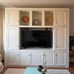 Grote landelijke tv kast met paneeldeuren, Ophalen, Gebruikt, 200 cm of meer, Landelijk