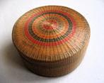 Antiek handgevlochten gras mandje/sierradendoos, jaren 30, Ophalen of Verzenden