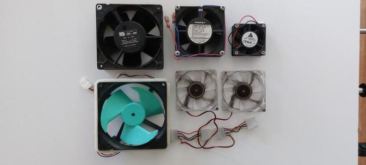 6 diverse ventilatoren, Witgoed en Apparatuur, Ventilatoren, Zo goed als nieuw, Overige, Ophalen of Verzenden