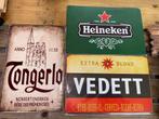 Bierreclame borden Heineken, Vedett, Tongerlo, Ophalen of Verzenden, Nieuw, Reclamebord, Plaat of Schild, Heineken