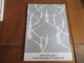 Folder Mercedes programma 1973 200-serie, SL-SLC S-klasse beschikbaar voor biedingen