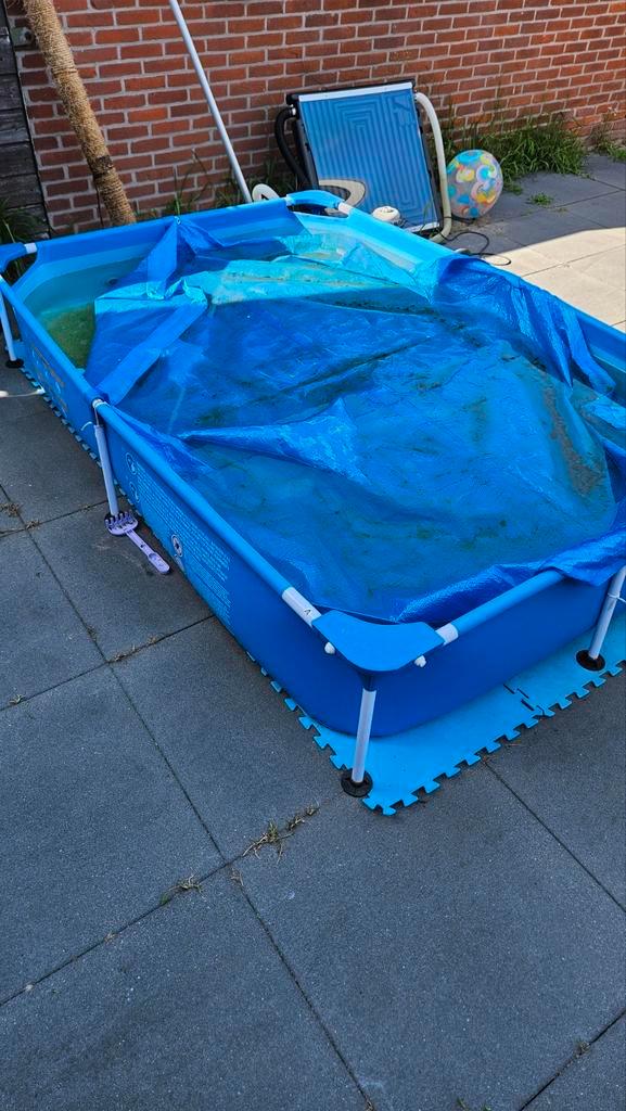 bestway zwembad met heel veel accesoires!, Tuin en Terras, Zwembaden, Gebruikt, Opzetzwembad, Minder dan 80 cm, 200 tot 400 cm