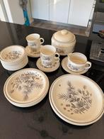 Borden, dessert kommen, servies Pinewood, Grindley vintage, Gebruikt, Ophalen of Verzenden, Bord(en), Overige stijlen