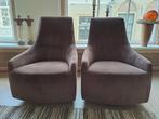 2 Draaifauteuils, Huis en Inrichting, Ophalen, Minder dan 50 cm, Gebruikt, Modern